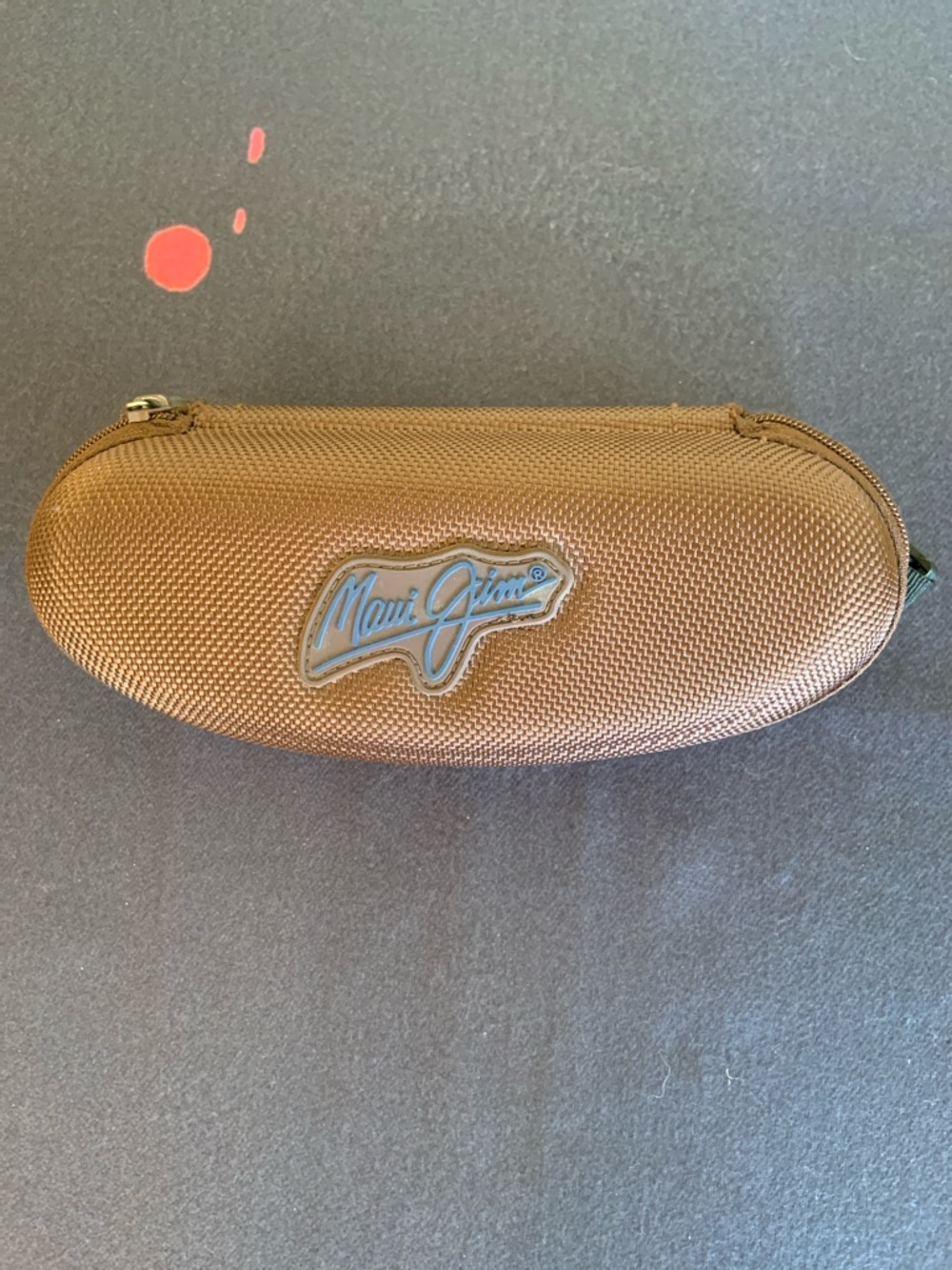 Maui Jim Brown Textured Hard Shell Sunglasses Case Only